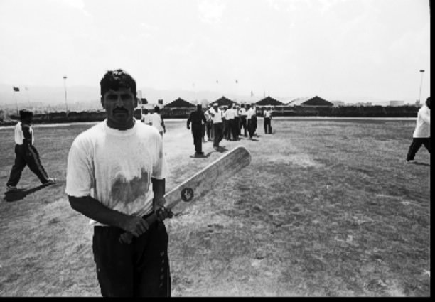 img7 A MONUC financed cricket and football (soccer) field constructed by the Pakistani MONUC brigade near the Bukavu airport, South Kivu. Indian and Pakistani troops regularly hold competitions complete with marching bands. Photo Keith Harmon Snow, 2005.