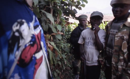 genocidaires Twelve year-old Hutu child soldiers with the Forces for the Democratic Liberation of Rwanda (FDLR) in Congo—so-called genocidaires who purportedly fled Rwanda in 1994 and have served as Kagame’s justification for plundering and depopulating Congo since. Photo keith harmon snow, South Kivu, DRC, 2006.