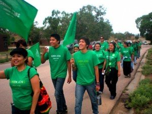 Green Jobs Youth March.preview A march in support of green jobs legislation in New Mexico. Photo: Navajo Green Jobs