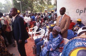 Janet Kabila on the campaign trail in Bas Congo promises roads and schools to impoverished villages. Photo by Keith Harmon Snow