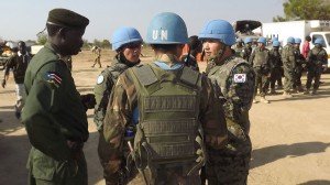 South Sudanese troops loyal to President Salva Kiir pictured at Bor airport after they re-captured it from rebel forces. (AFP Photo/Samir Bor)