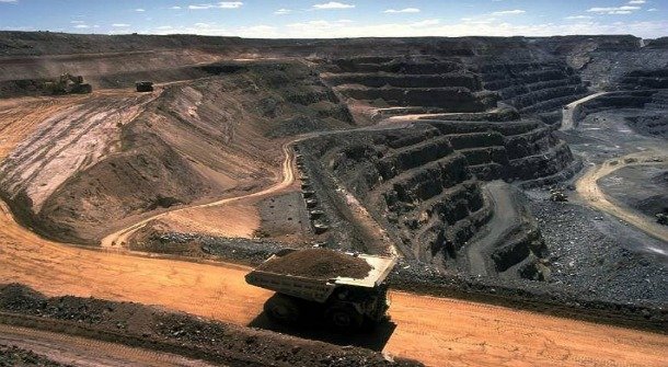 Rio Tinto and Ivanhoe Mines: The Oyu Tolgoi Open Pit in the Gobi Desert.
