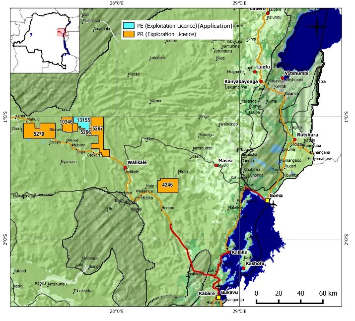 Concesions “100% owned by Alphamin” in North Kivu.