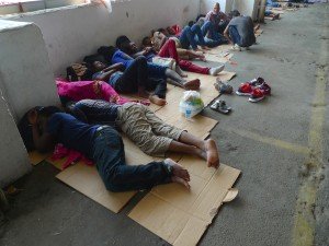 Refugees transiting in Bodrum