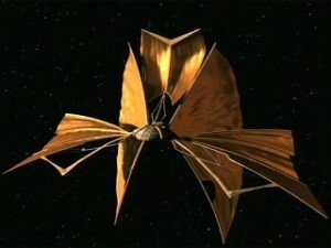 Sailing the solar wind.